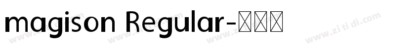 magison Regular字体转换